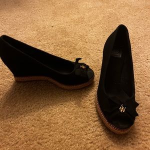 Tory Burch Peep Toe Espadrilles